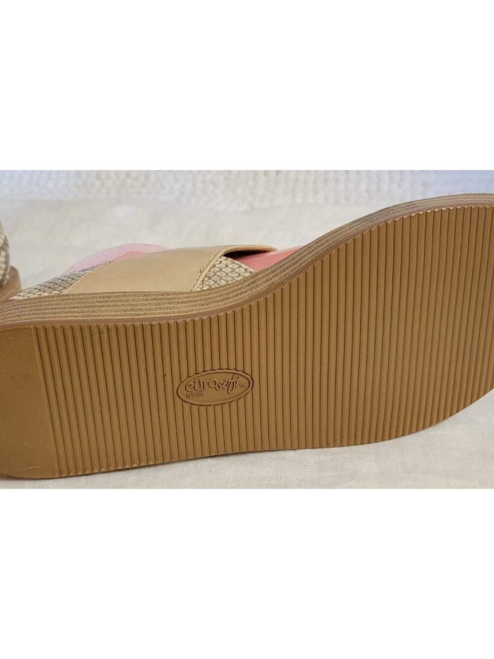 Eurosoft Sofft Women's Sandals 1" heel Snake print Nena sz 8 strappy Unused NWOT - Picture 6 of 10